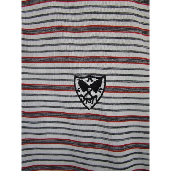 FootJoy Polo Shirt XL FJ Golf Pullover Rugby Striped Logo Stretch - Picture 4 of 11